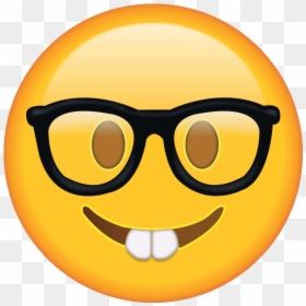 Nerd Emoji, HD Png Download - emoji png