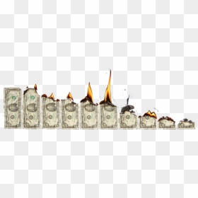 Burning Cash Png, Transparent Png - money png