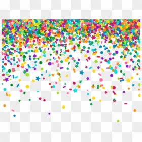 Transparent Background Falling Confetti Png, Png Download - confetti png