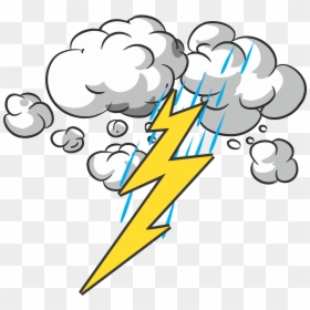 Cartoon Thunder And Lightning, HD Png Download - lightning png