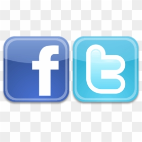 Twitter And Facebook Logo Png, Transparent Png - facebook png
