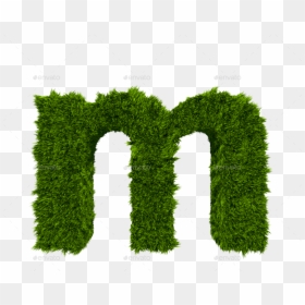 3d M Letter Png, Transparent Png - grass png