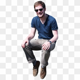 Man Sitting Down Png, Transparent Png - people png