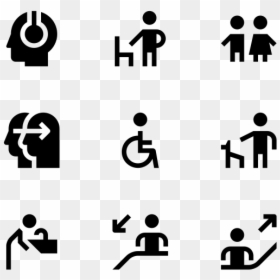 People Working Icon Silhouette, HD Png Download - people png