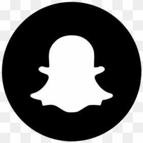 Black Snapchat Logo Png, Transparent Png - snapchat logo png