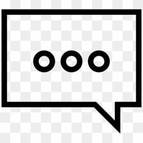 Speech Bubble With Dots, HD Png Download - speech bubble png