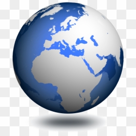 Black And White Globe Logo, HD Png Download - earth png