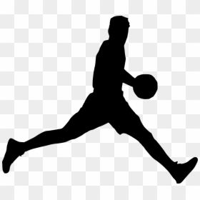 Transparent Basketball Player Silhouette Png, Png Download - basketball png