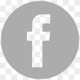 Facebook Logo Grey Round, HD Png Download - facebook png