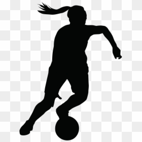 Girls Basketball Silhouettes, HD Png Download - basketball png