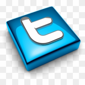 Twitter 3d Icon Png, Transparent Png - twitter icon png