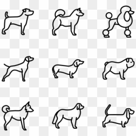 Minimalist Dog Line Art, HD Png Download - dog png