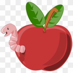 Worm In Apple Png, Transparent Png - apple png