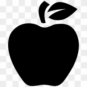 Apple Png Black Vector, Transparent Png - apple png