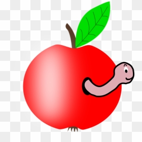 Apple In A Worm, HD Png Download - apple png