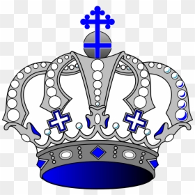 Blue And Silver Crown, HD Png Download - crown png