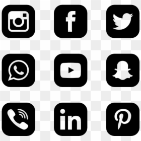 Clip Art Social Media Icons Png, Transparent Png - social media icons png