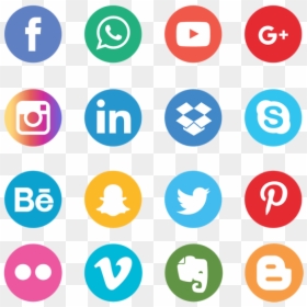 Social Media Icon Green, HD Png Download - social media icons png