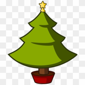 Simple Cartoon Christmas Tree, HD Png Download - christmas tree png