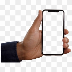 Mobile In Hand Png, Transparent Png - hand png