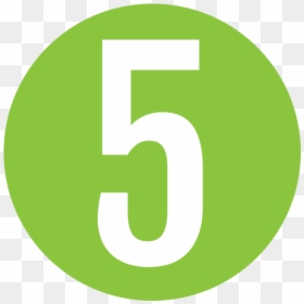 Number 5 In A Circle, HD Png Download - social media icons png