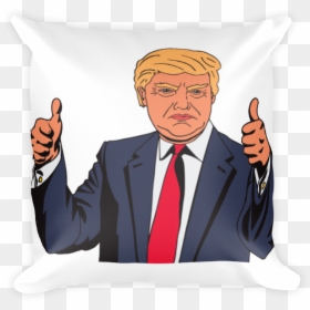 Trump Cartoon Transparent, HD Png Download - thumbs up png