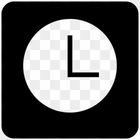 White Clock Symbol Png, Transparent Png - clock png