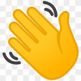 Waving Hand Emoji Png, Transparent Png - hand png