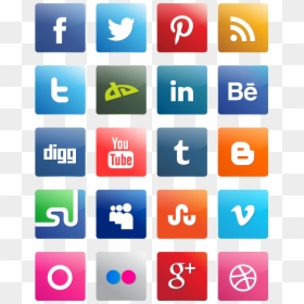 Free Social Media Icons Green, HD Png Download - social media icons png