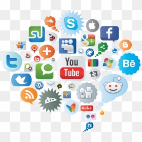 Social Media Icons Png, Transparent Png - social media icons png