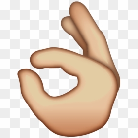 Ok Emoji Hand, HD Png Download - hand png