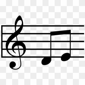 E On Treble Clef, HD Png Download - music notes png