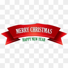 Merry Christmas And Happy New Year Text Png, Transparent Png - christmas png