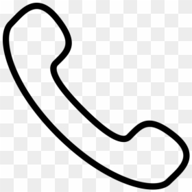 Phone Icon Line Png, Transparent Png - phone icon png