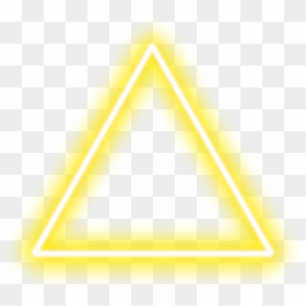 Yellow Neon Triangle Png, Transparent Png - triangle png