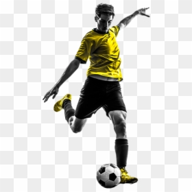 Man Kicking Ball Png, Transparent Png - football png