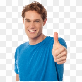 Man With Thumbs Up Png, Transparent Png - thumbs up png
