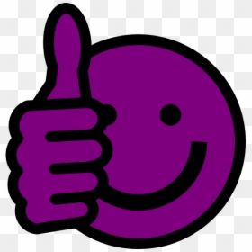 Purple Thumbs Up, HD Png Download - thumbs up png