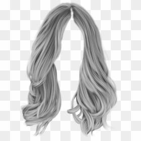 White Hair Wig Png, Transparent Png - hair png
