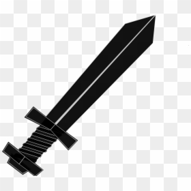 Black And White Sword Clipart, HD Png Download - sword png
