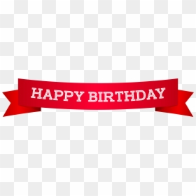 Red Banners Png Clip Art, Transparent Png - happy birthday png