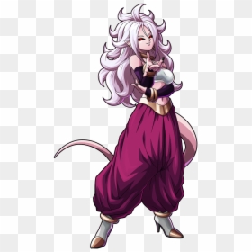Dragon Ball Fighterz Majin Android 21 Render, HD Png Download - hair png