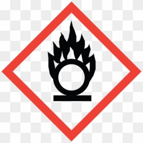 Oxidising Hazard Symbol, HD Png Download - red circle png