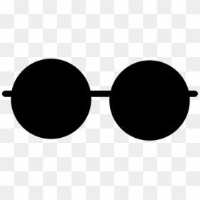 Round Black Glasses Png, Transparent Png - glasses png