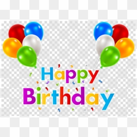 Transparent Happy Birthday Banner Png, Png Download - balloons png