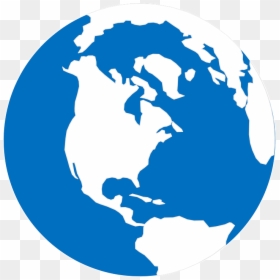 World Map Round Vector, HD Png Download - globe png