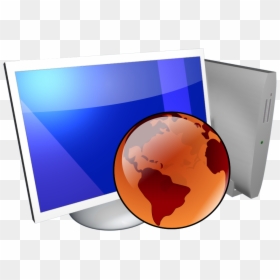 My Computer Icon Png, Transparent Png - globe png