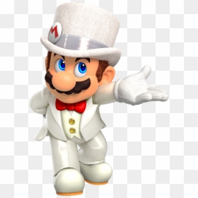 Super Mario Odyssey Wedding Mario, HD Png Download - mario png