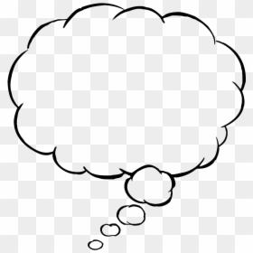 Vector Thinking Cloud Png, Transparent Png - thought bubble png