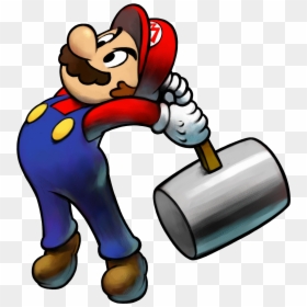 Mario And Luigi Hammer, HD Png Download - mario png